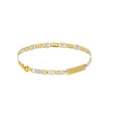 Herren-ID-Armband aus 18 Karat Gold – 750er Goldarmband mit Gravurplatte - 172763